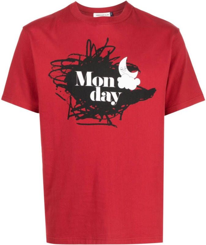 Undercover T-shirt met print Rood