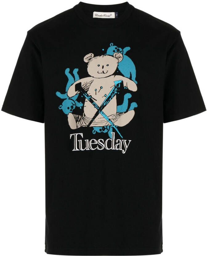 Undercover T-shirt met print Zwart
