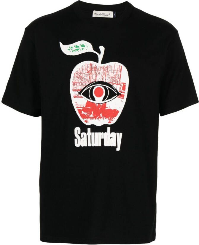 Undercover T-shirt met print Zwart