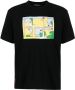 Undercover T-shirt met tekst Zwart - Thumbnail 1