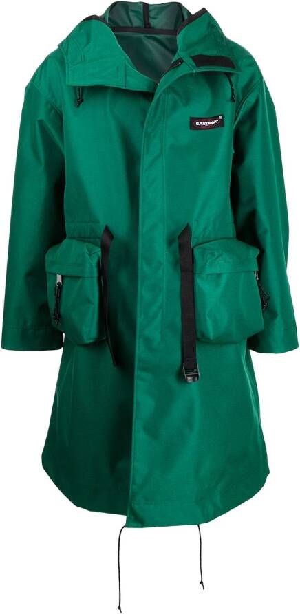 Undercover x Eastpak jas met zijzakken Groen