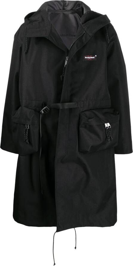 Undercover x Eastpak jas met zijzakken Zwart