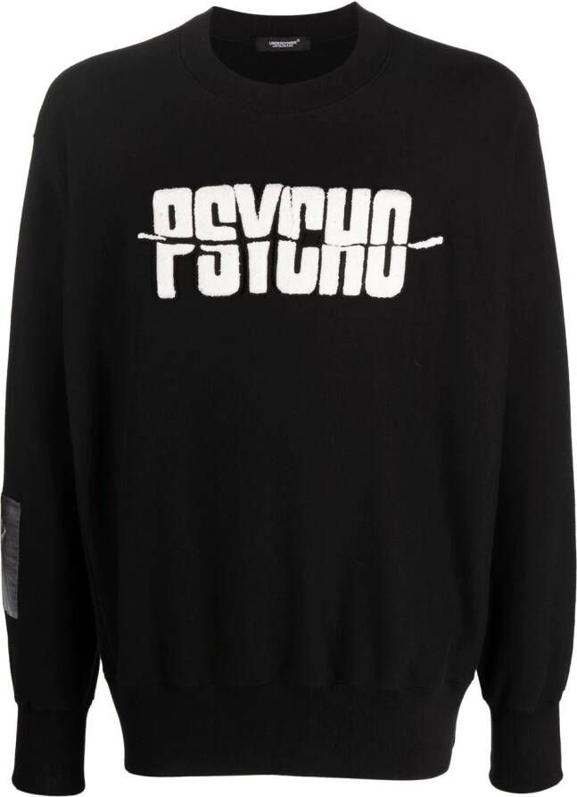 Undercover x Psycho sweater met ronde hals Zwart