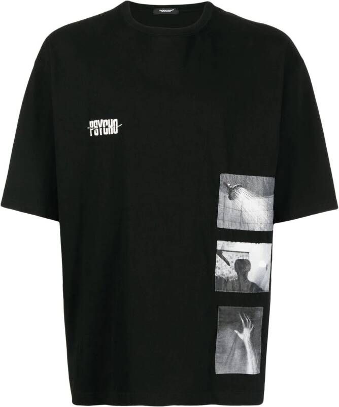 Undercover x Psycho T-shirt met patch Zwart