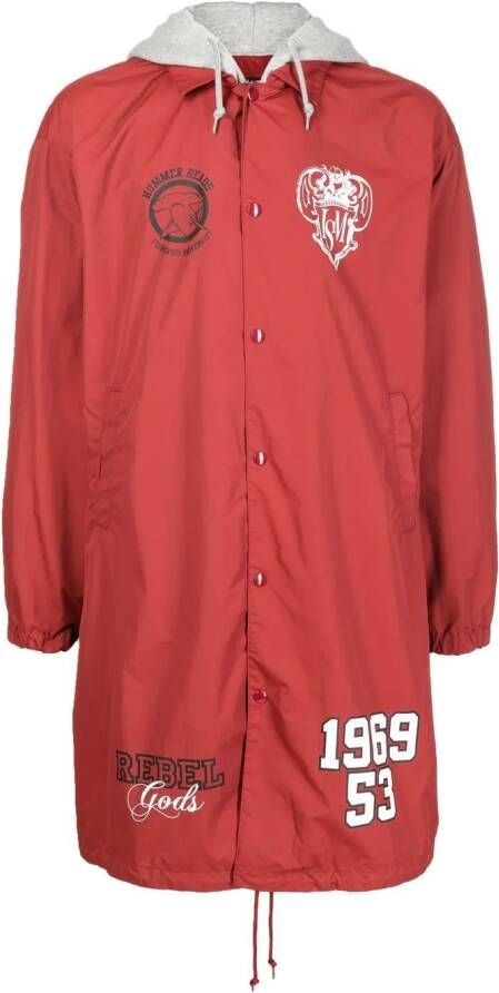 Undercoverism Jas met logoprint Rood