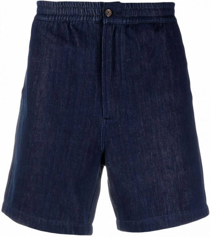 Universal Works Denim shorts Blauw