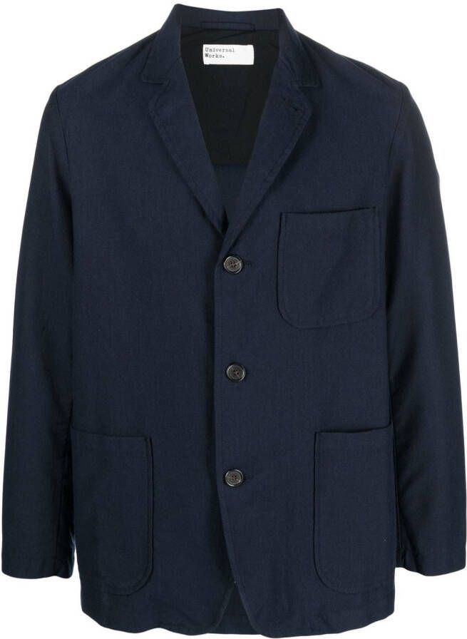 Universal Works Shirtjack Blauw