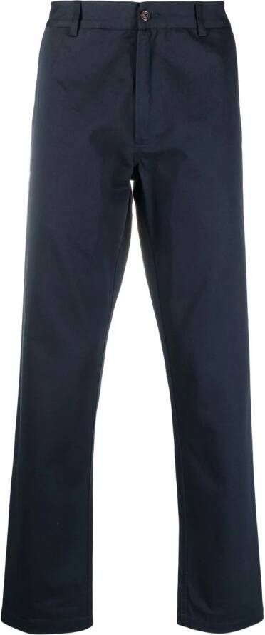 Universal Works Straight broek Blauw