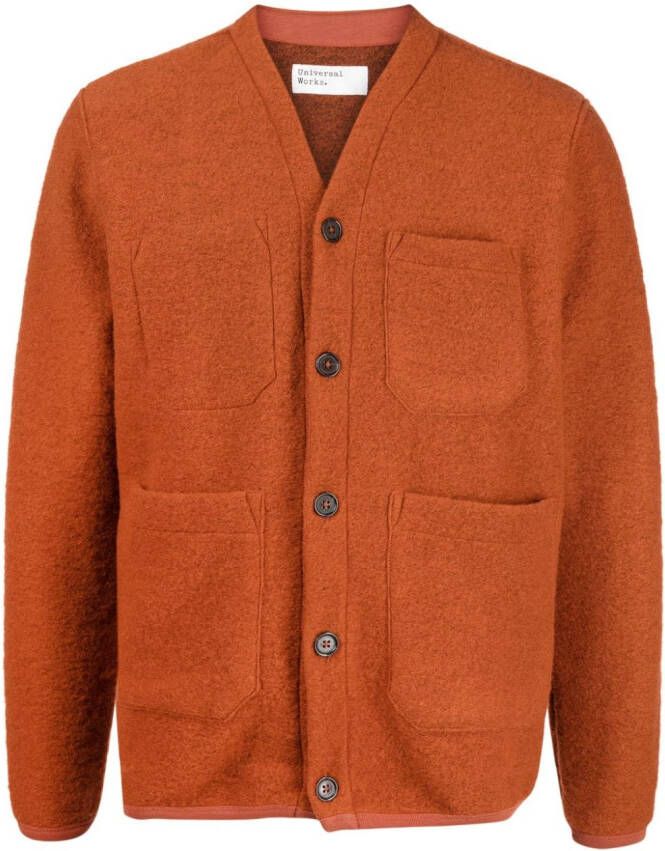 Universal Works Gebreid jack Bruin