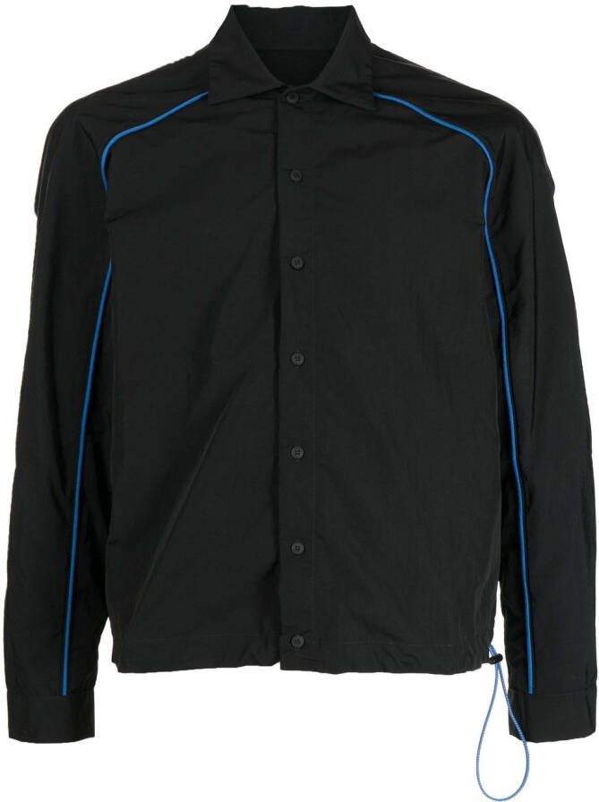 UNRAVEL PROJECT Shirtjack met logoprint Zwart
