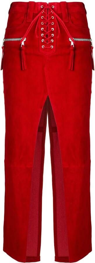 UNRAVEL PROJECT Rok met veters Rood