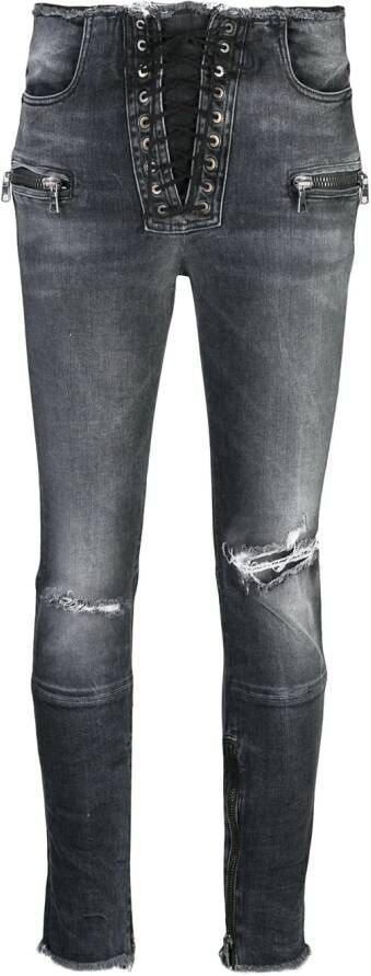 UNRAVEL PROJECT Skinny jeans Zwart