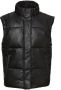 Unreal Fur Bodywarmer van imitatieleer Zwart - Thumbnail 1