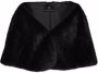 Unreal Fur Bolero van imitatiebont Zwart - Thumbnail 1