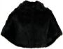 Unreal Fur Cape van imitatiebont Zwart - Thumbnail 1
