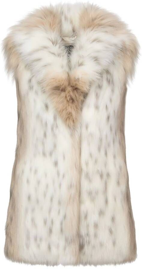Unreal Fur Gilet van imitatiebont Wit
