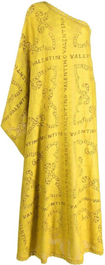Valentino Garavani Asymmetrische maxi-jurk Geel