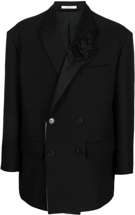 Valentino Garavani Blazer met dubbele rij knopen Zwart