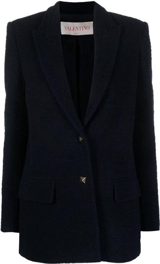 Valentino Garavani Blazer met enkele rij knopen Blauw