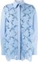 Valentino Garavani Blouse met kant Blauw - Thumbnail 1