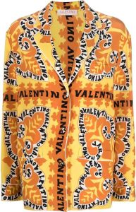Valentino Blouse met logoprint Oranje