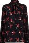 Valentino Garavani Blouse met print Zwart - Thumbnail 1