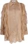 Valentino Garavani Blouse met ruches Beige - Thumbnail 1