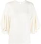Valentino Garavani Blouse met tulpmouwen Wit - Thumbnail 1