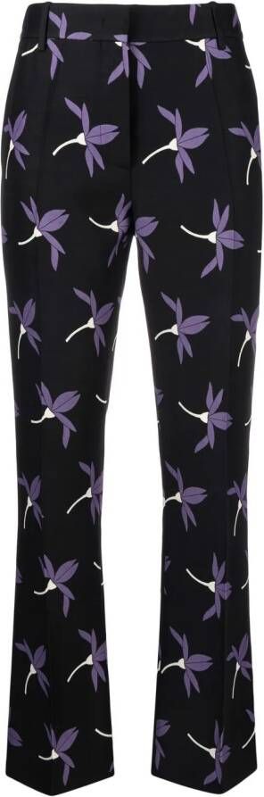 Valentino Garavani Broek met bloemenprint Zwart