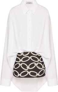 Valentino Mini-jurk met ketting Wit