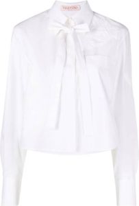 Valentino Cropped blouse Wit