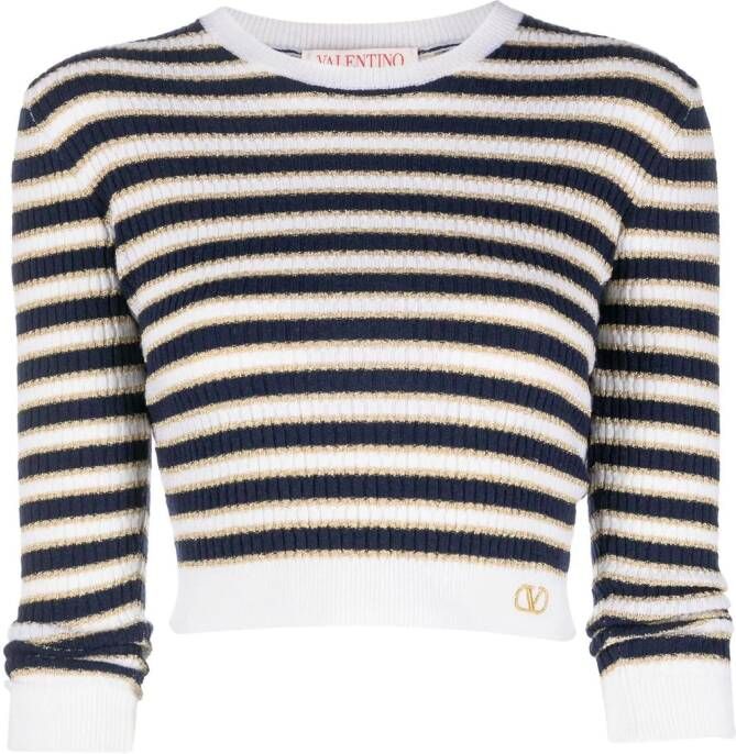 Valentino Garavani Cropped trui Blauw