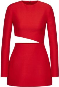 Valentino Uitgesneden mini-jurk Rood