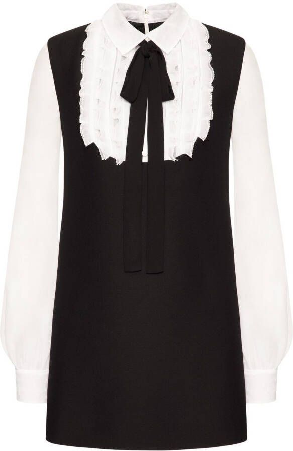 Valentino Garavani Mini-jurk met borduurwerk Zwart