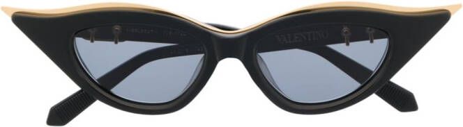 Valentino Eyewear Zonnebril met cat-eye montuur Zwart