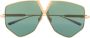 Valentino Eyewear Zonnebril met geometrisch montuur Goud - Thumbnail 1