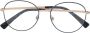 Valentino Eyewear Rockstud bril met rond montuur Goud - Thumbnail 1