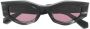 Valentino Eyewear Rockstud zonnebril met onregelmatig montuur Zwart - Thumbnail 1