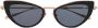 Valentino Eyewear Rockstud zonnebril met cat-eye montuur Roze - Thumbnail 1