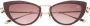 Valentino Eyewear Rockstud zonnebril met kattenoog montuur Goud - Thumbnail 1