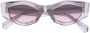 VALENTINO GARAVANI EYEWEAR Rockstud zonnebril met onregelmatig montuur Grijs - Thumbnail 1