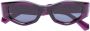 Valentino Eyewear Rockstud zonnebril met onregelmatig montuur Paars - Thumbnail 1