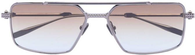 Valentino Eyewear Rockstud zonnebril met piloten montuur Zwart