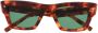 Valentino Eyewear Rockstud zonnebril met vierkant montuur Bruin - Thumbnail 1