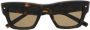 VALENTINO GARAVANI EYEWEAR Rockstud zonnebril met vierkant montuur Bruin - Thumbnail 1