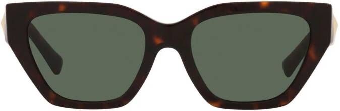 VALENTINO GARAVANI EYEWEAR Roman Stud zonnebril met cat-eye montuur Groen