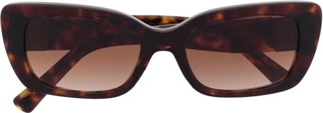 Valentino Eyewear Roman Stud zonnebril met vierkant montuur Bruin