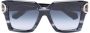 VALENTINO GARAVANI EYEWEAR Zonnebril met oversized montuur Zwart - Thumbnail 1