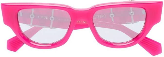 Valentino Eyewear VLogo Signature zonnebril met cat-eye montuur Roze