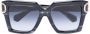 Valentino Eyewear VLogo Signature zonnebril met vierkant montuur Zwart - Thumbnail 1
